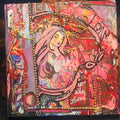 You Are Loved Original Painting 6x6 Mixed Media on Wood Panel