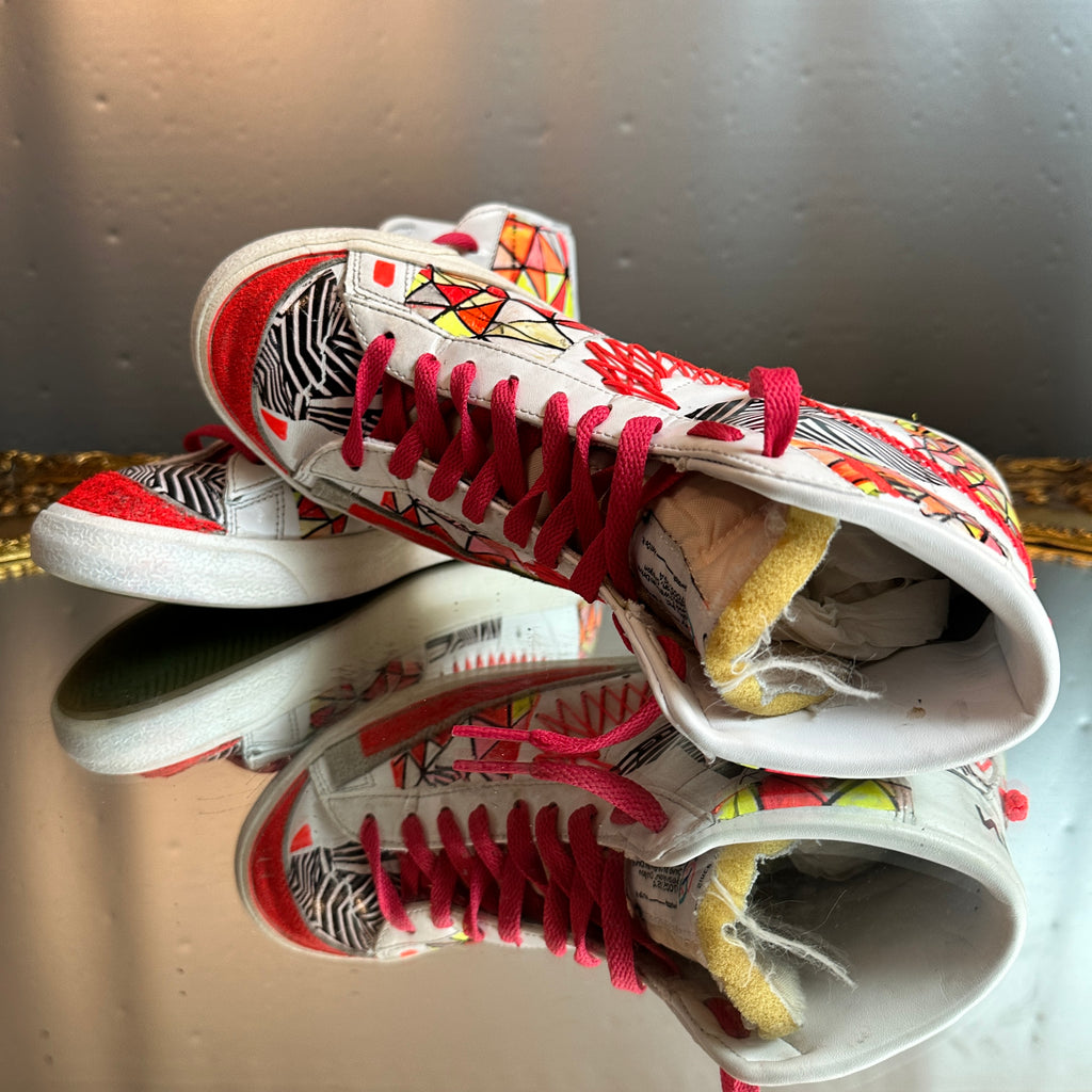 Custom Hand-Painted Nike Blazer Mid ’77 (Women’s 8)