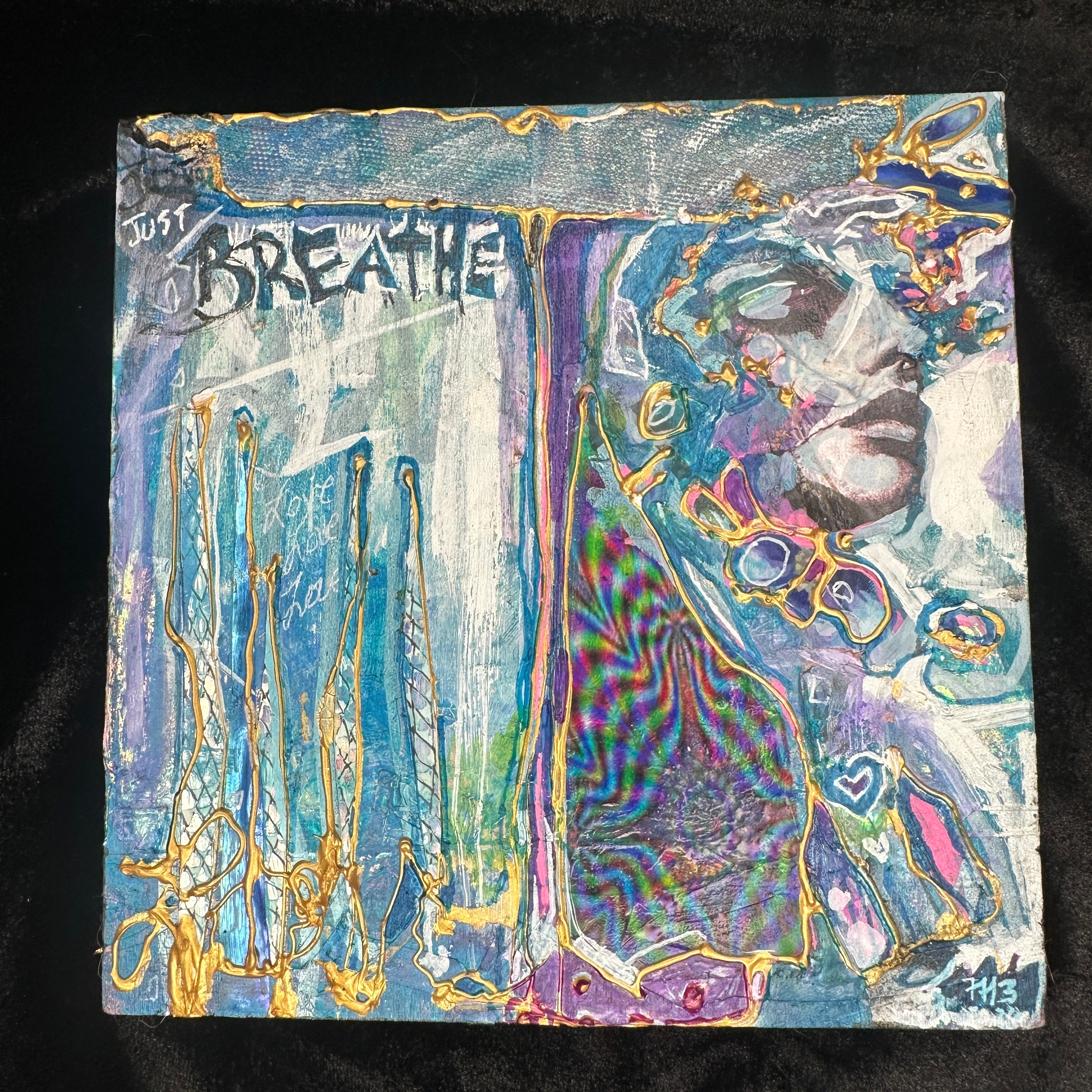 Just Breathe – Made-to-Order Original 6x6 Mixed Media Painting (M3 Artistry)
