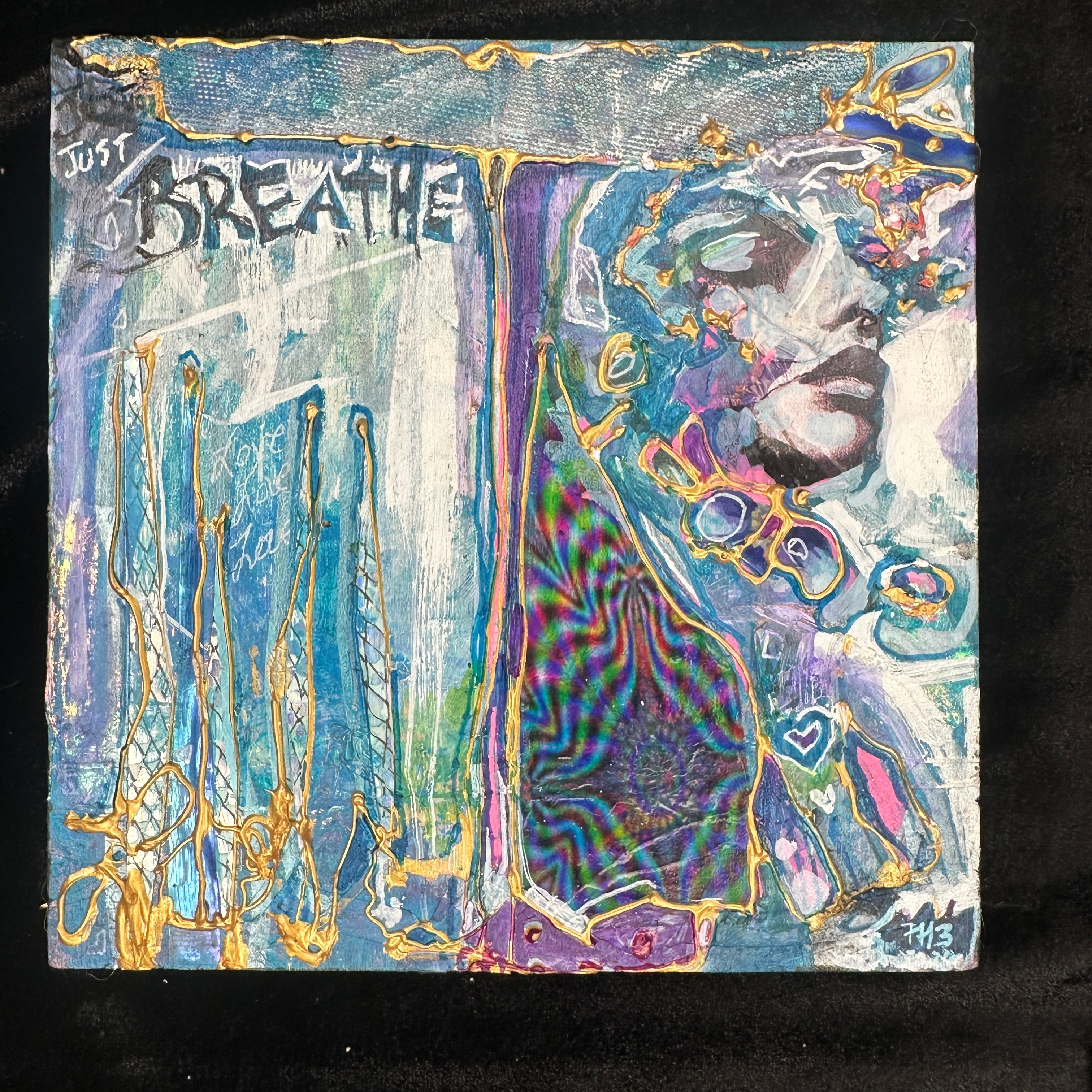 Just Breathe – Made-to-Order Original 6x6 Mixed Media Painting (M3 Artistry)