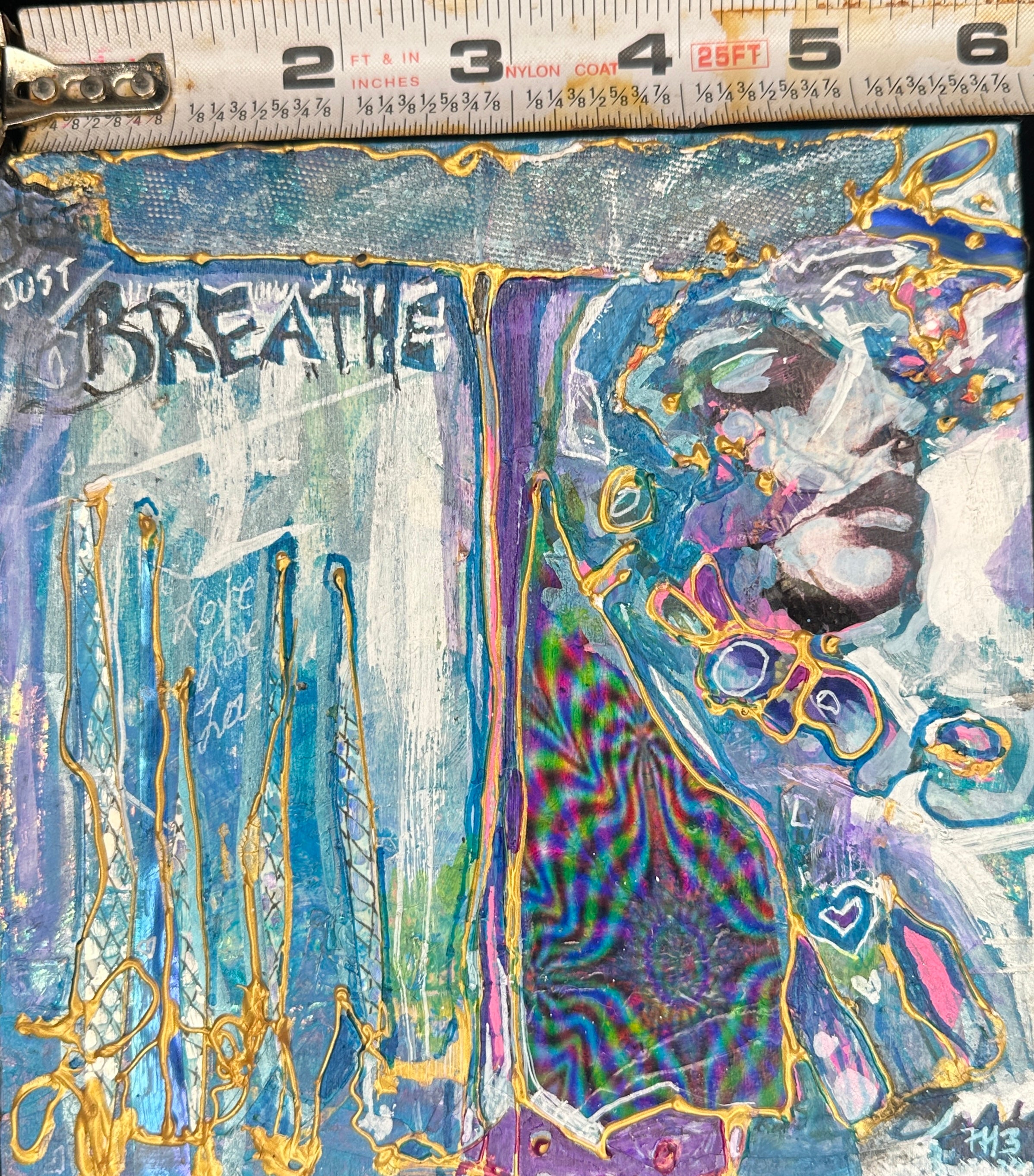 Just Breathe – Made-to-Order Original 6x6 Mixed Media Painting (M3 Artistry)