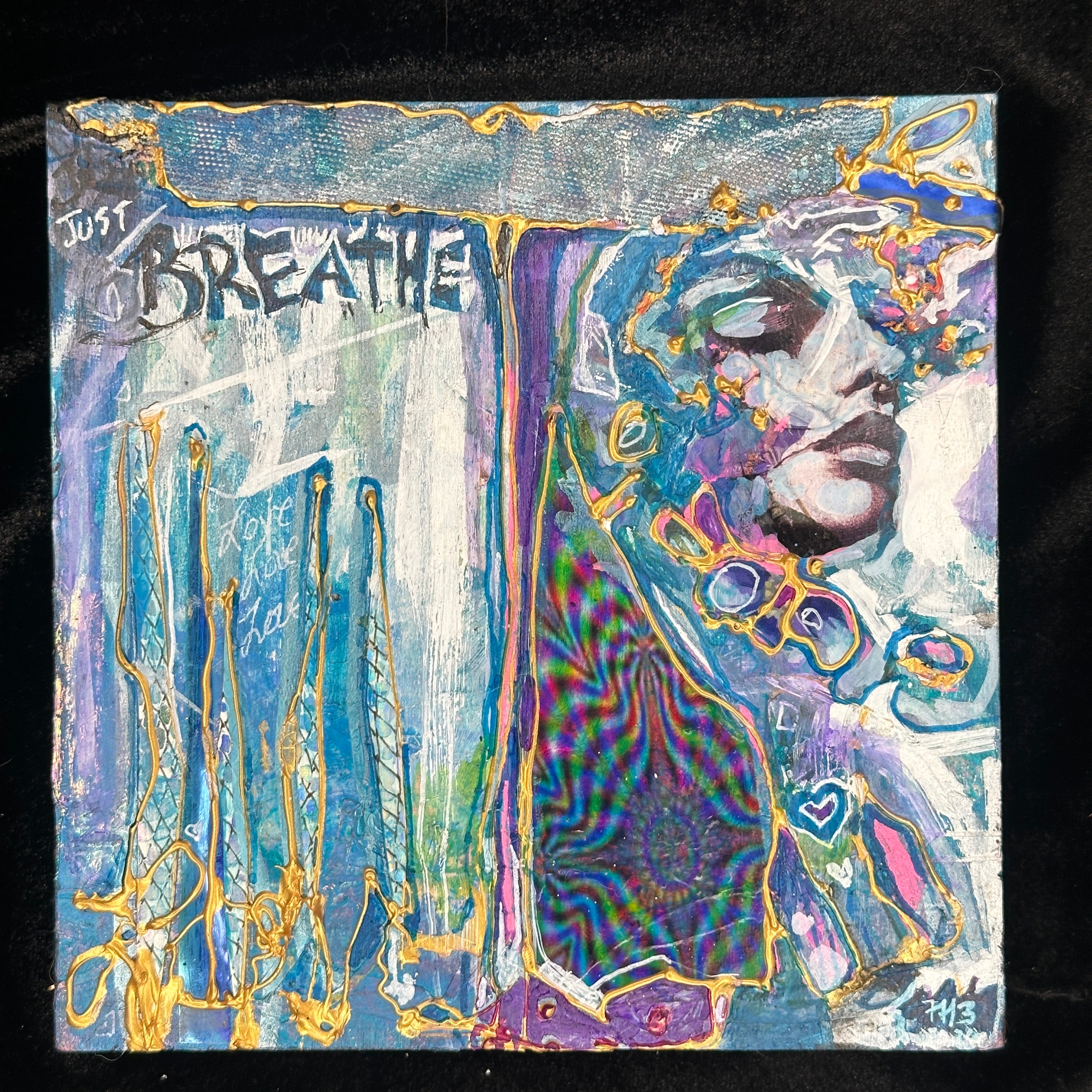 Just Breathe – Made-to-Order Original 6x6 Mixed Media Painting (M3 Artistry)