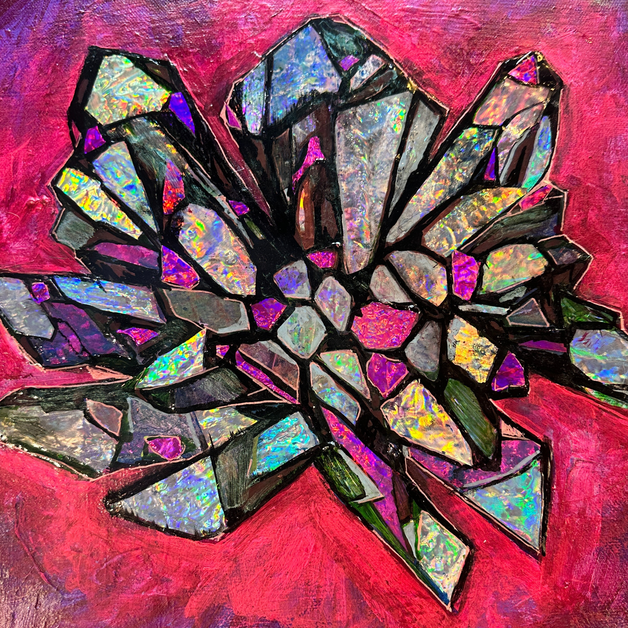 Hot Pink Hologram Crystal Series (Original)